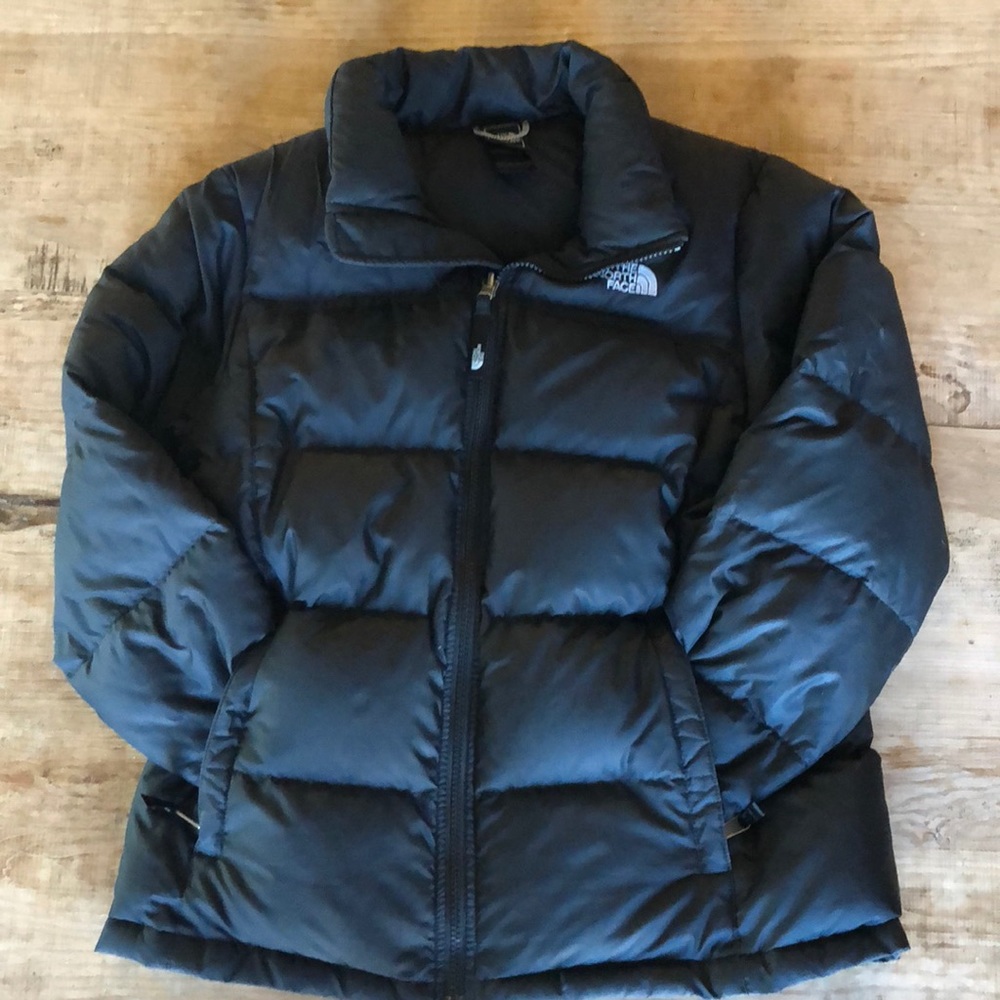 Black puffy North Face